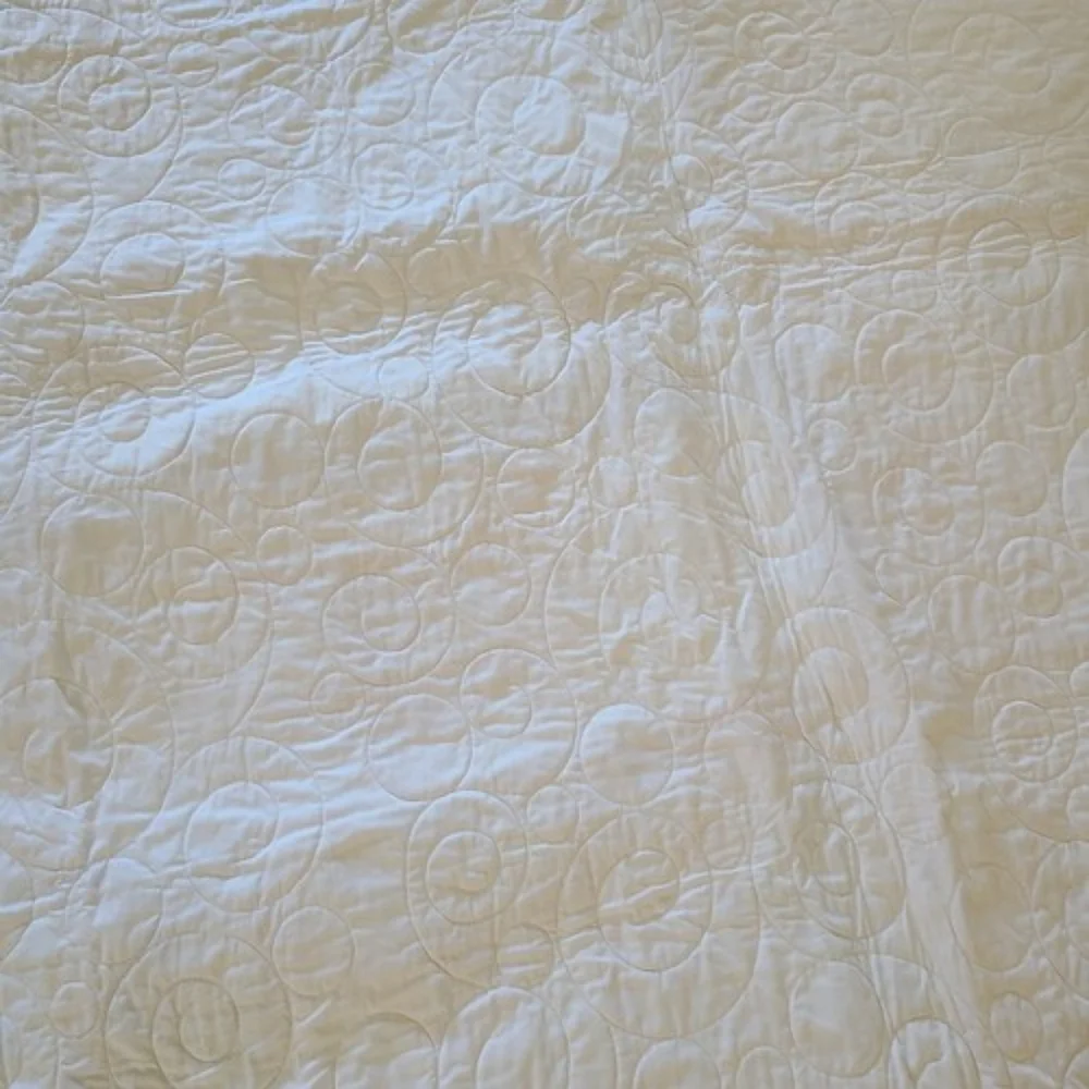 Handmade quilt arrows triangles and stripes multicolor cotton approx 57